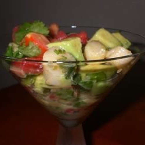 Aperitivo de aguacate y vieira Aperitivo de aguacate y vieira