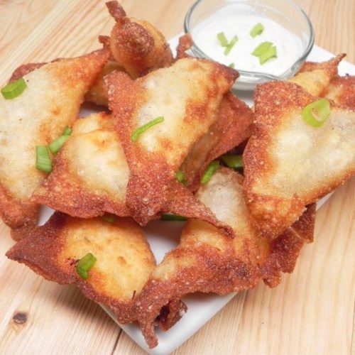 Wontons fritos griegos Wontons fritos griegos