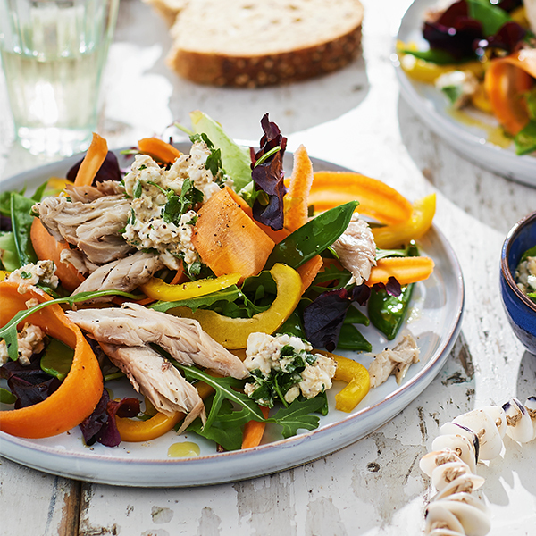 Ensalada De Comida Con Caballa Ahumada - Receta Hoy