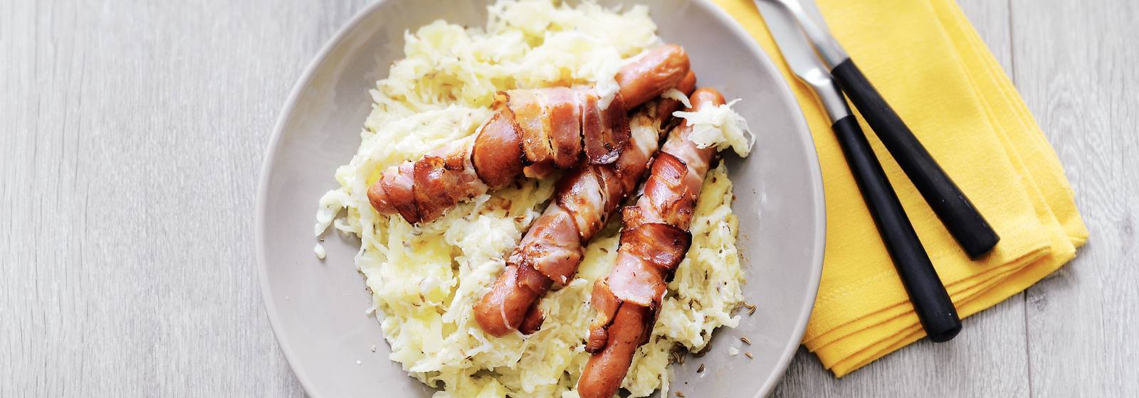 Estofado de chucrut con salchichas Receta Hoy