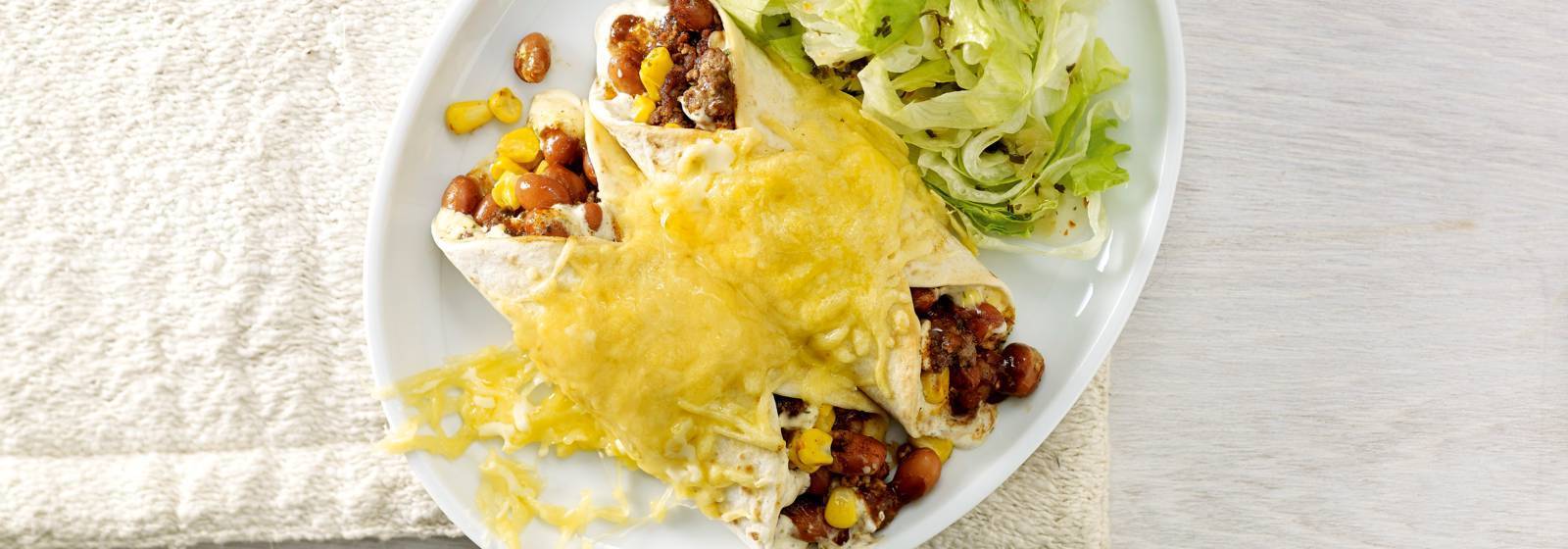 Burrito De Carne Picada Con Lechuga Receta Hoy