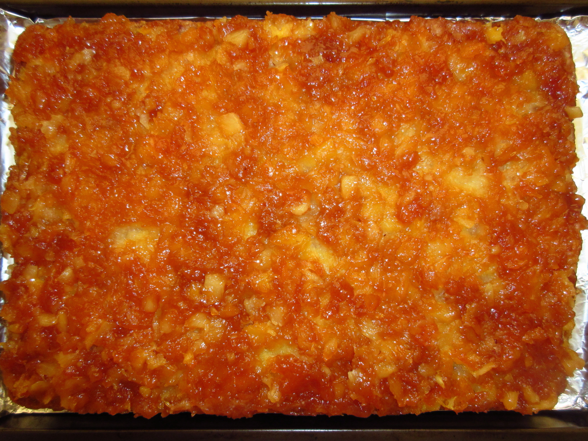 Pastel de piña vegana al revés Pastel de piña vegana al revés