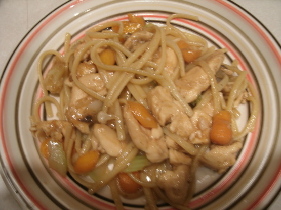 Pollo verdura lo mein Pollo verdura lo mein