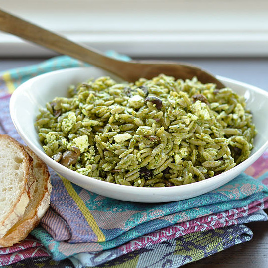 Ensalada De Orzo Con Pesto De Espinacas, Aceitunas Y Feta Receta Hoy
